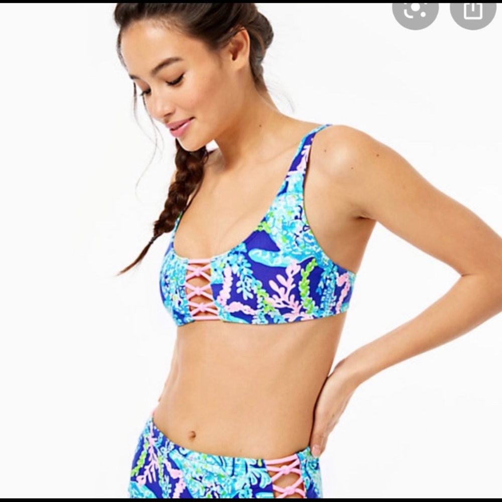 Lilly Pulitzer Gemini bikini top size 0